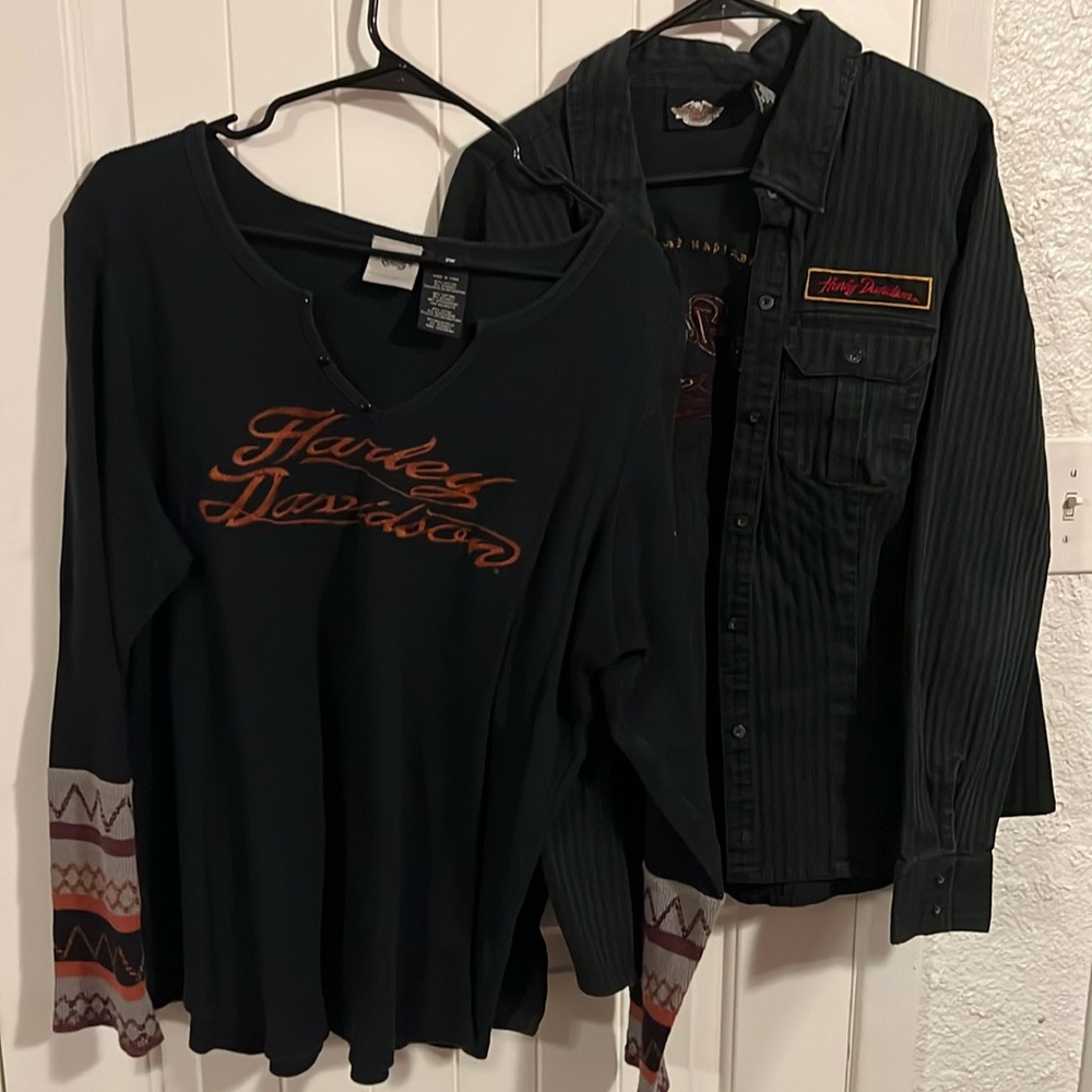 2 Harley-Davidson Tops Size 2W